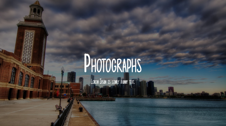Photographs Font
