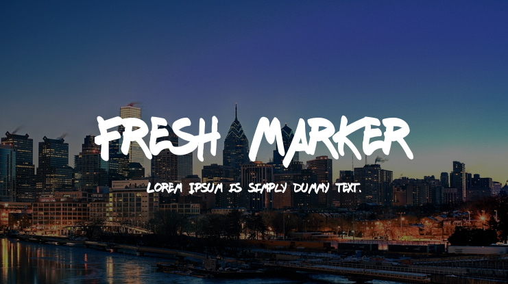 Fresh Marker Font