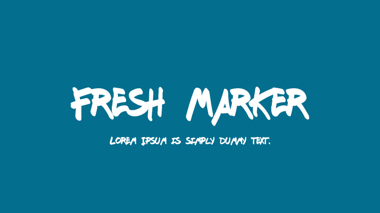 Fresh Marker Font