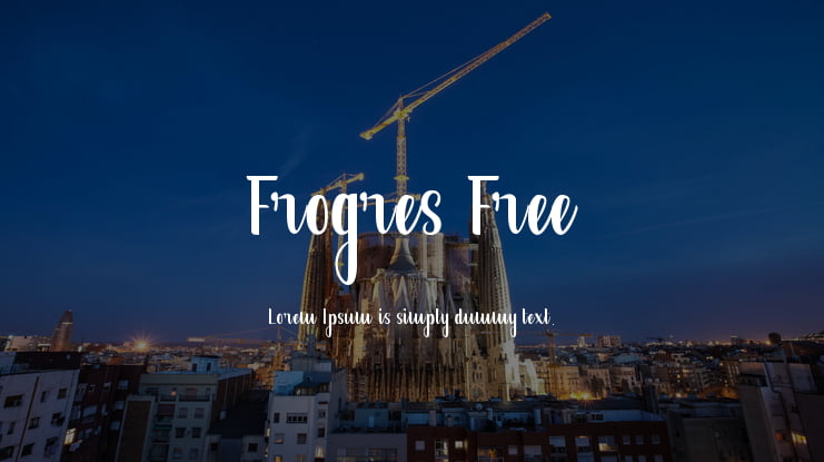 Frogres Free Font