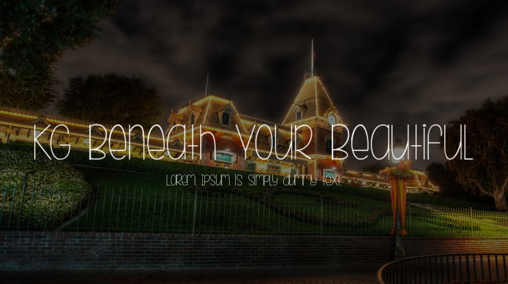 KG Beneath Your Beautiful Font Family