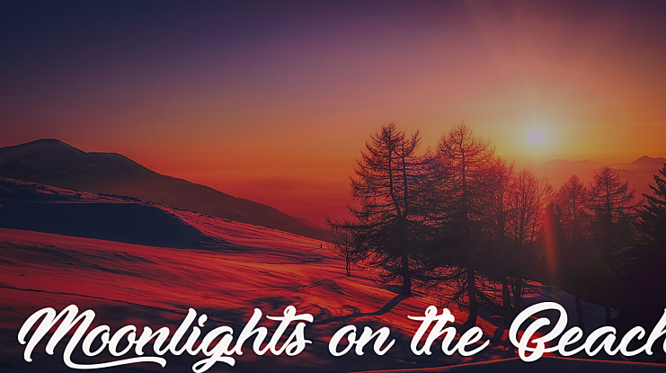 Moonlights on the Beach Font