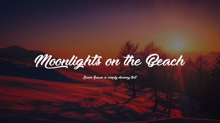 Moonlights on the Beach Font