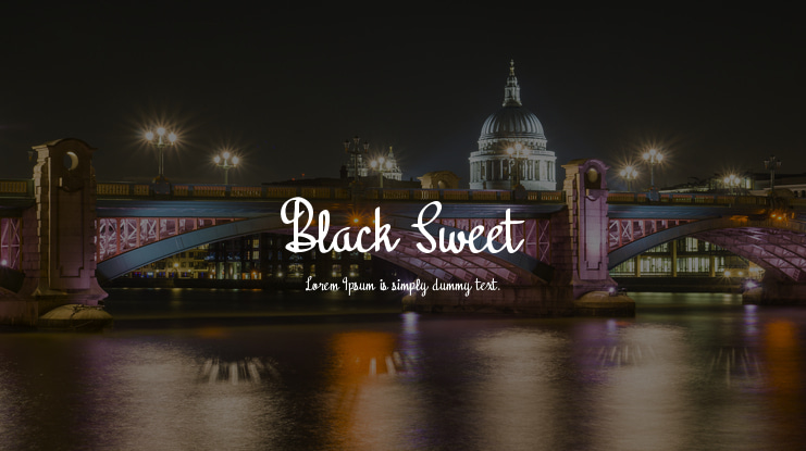 Black Sweet Font