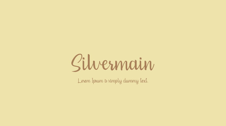 Silvermain Font