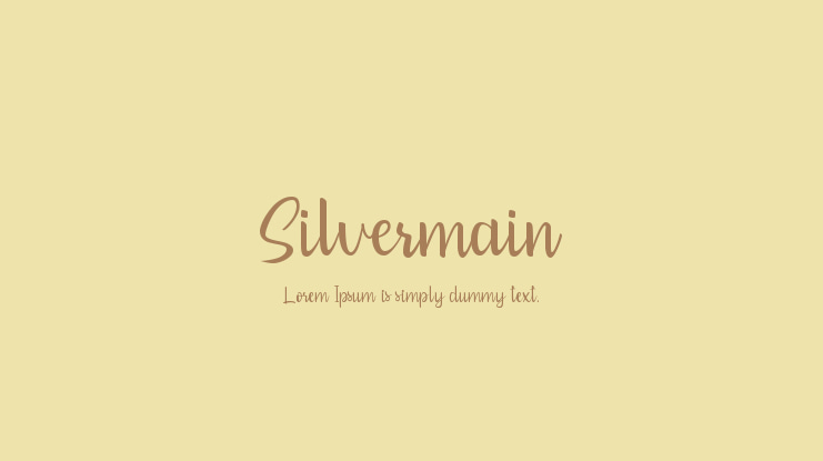 Silvermain Font
