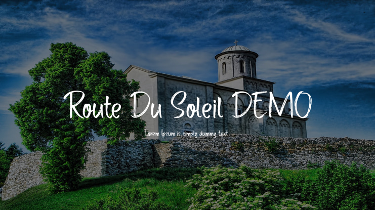 Route Du Soleil DEMO Font