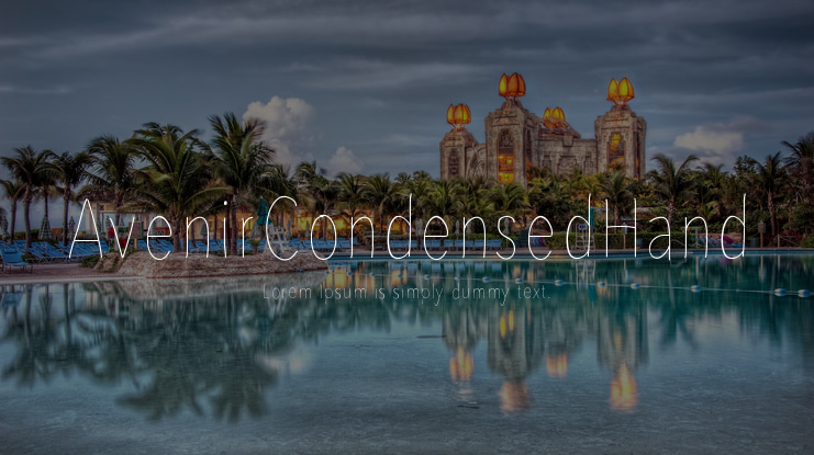AvenirCondensedHand Font