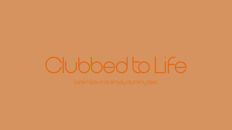 Clubbed to Life Font