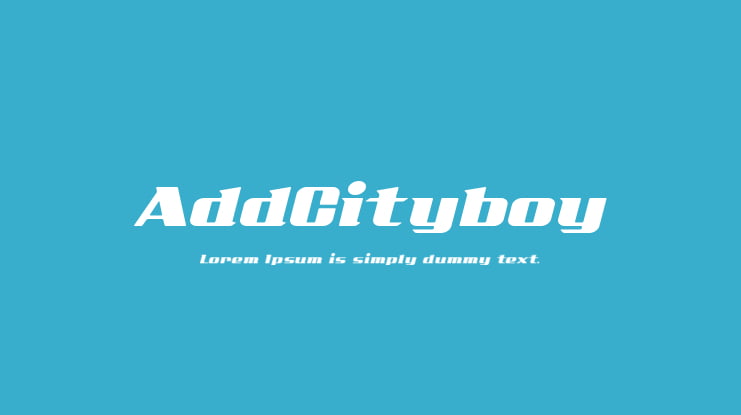 AddCityboy Font
