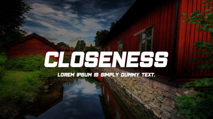 Closeness Font Family
