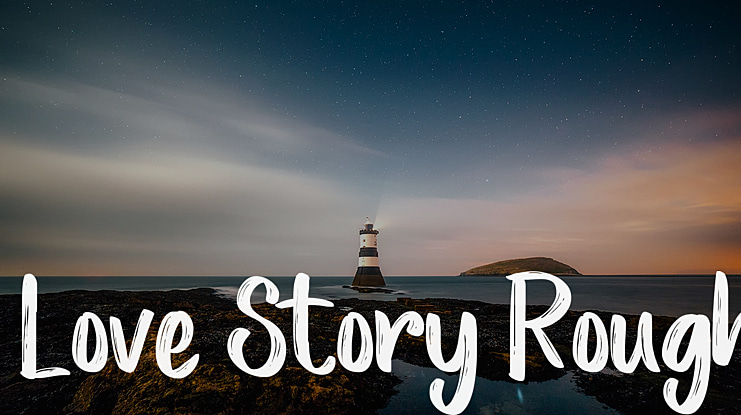 Love Story Rough Font
