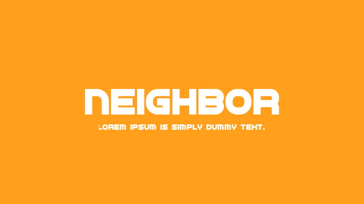 Neighbor Font Family