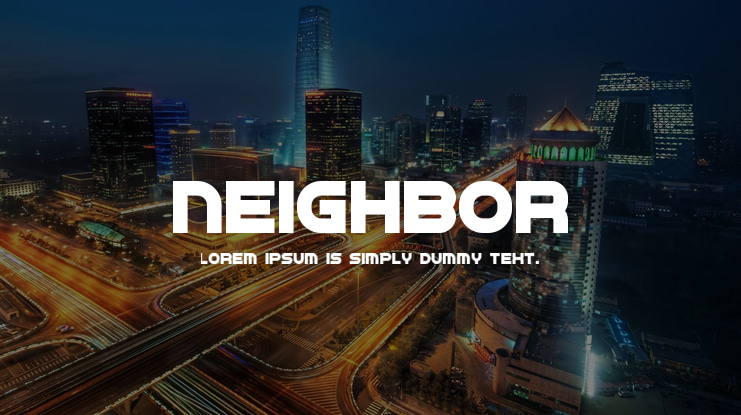 Neighbor Font Family
