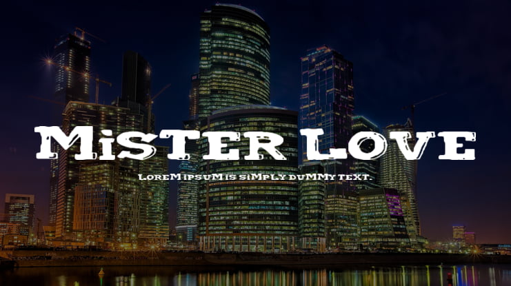 Mister Love Font