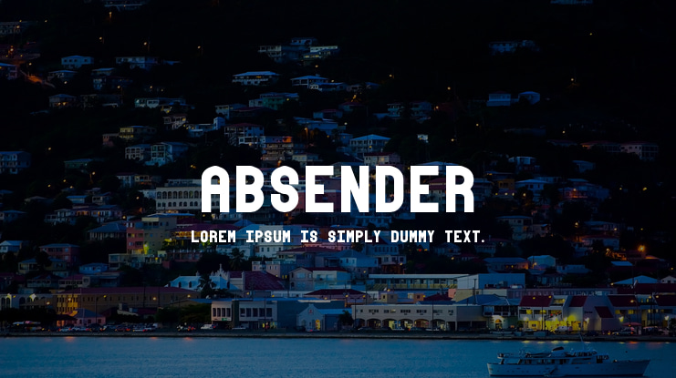 absender Font