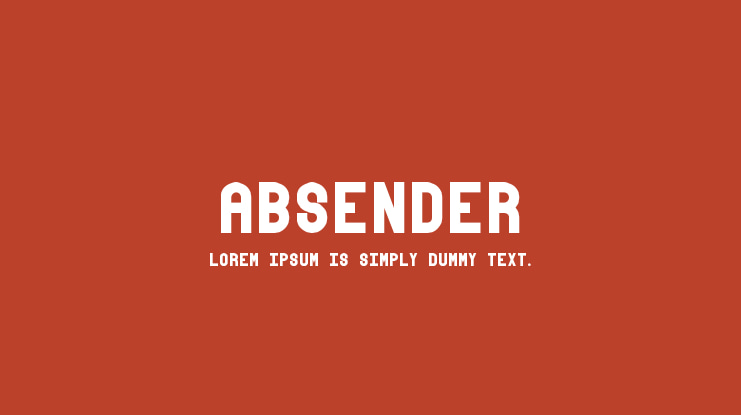 absender Font