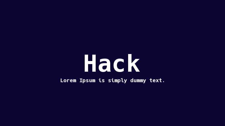 Hack Font Family
