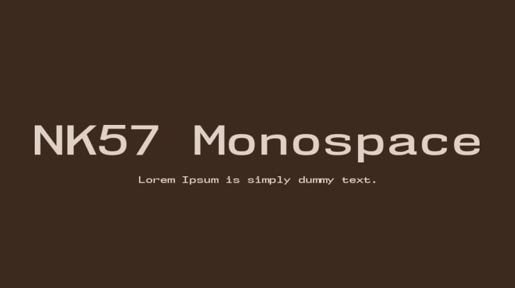 NK57 Monospace Font Family