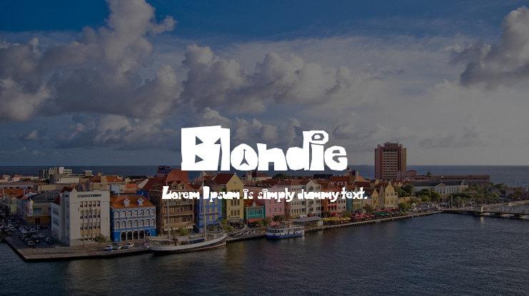 Blondie Font