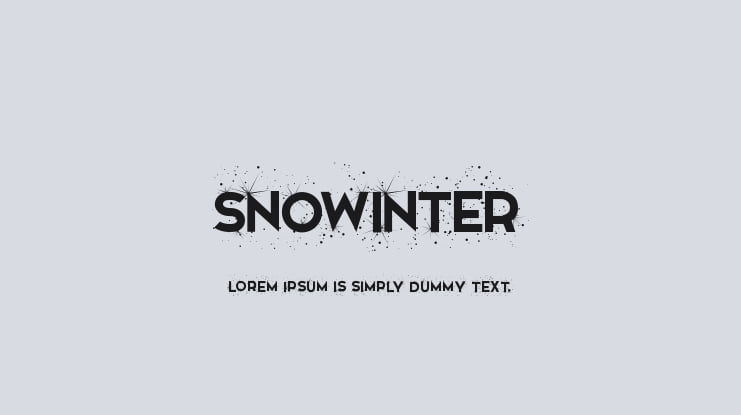Snowinter Font Family