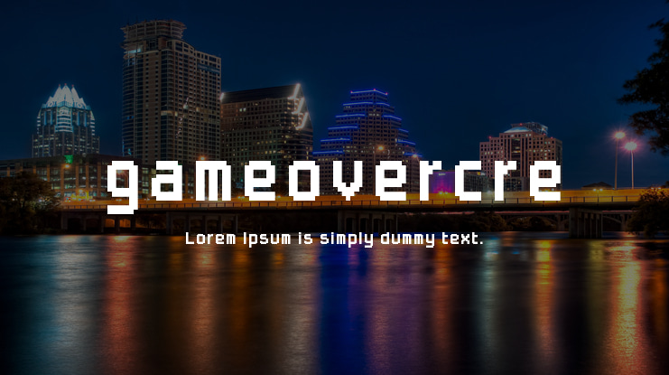 gameovercre Font