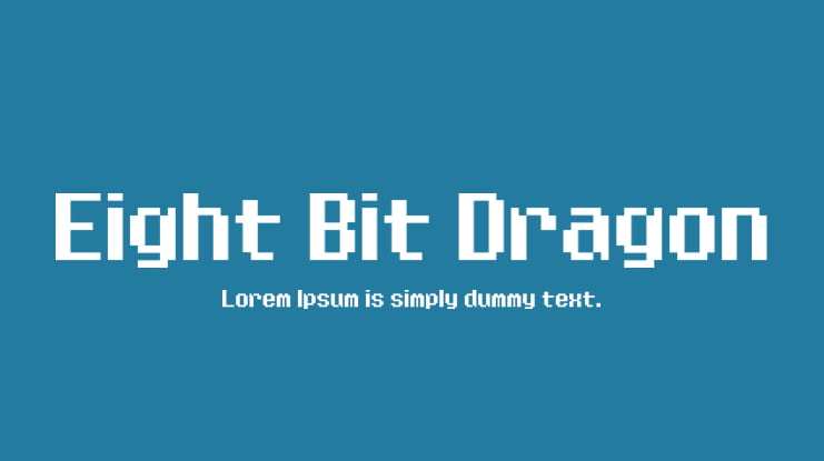 Eight Bit Dragon Font