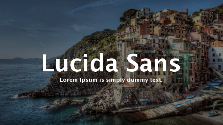 Lucida Sans Font Family