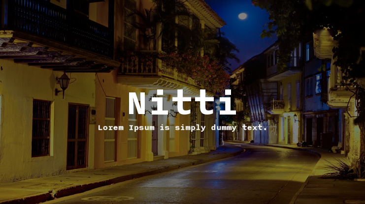 nitti font family