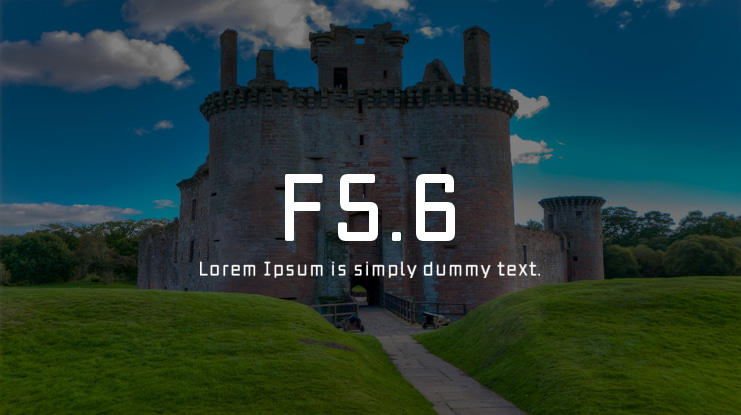 F5.6 Font