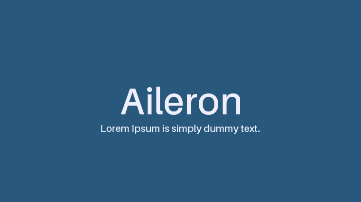 Aileron Font Family