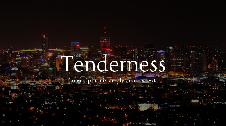 Tenderness Font