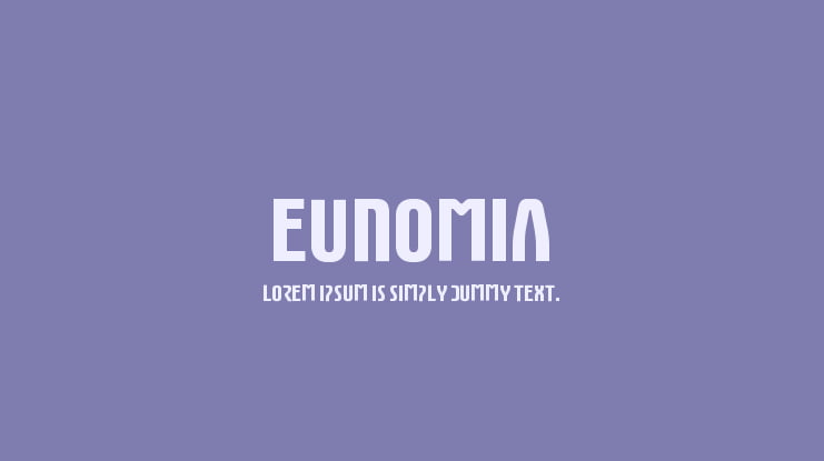 Eunomia Font Family