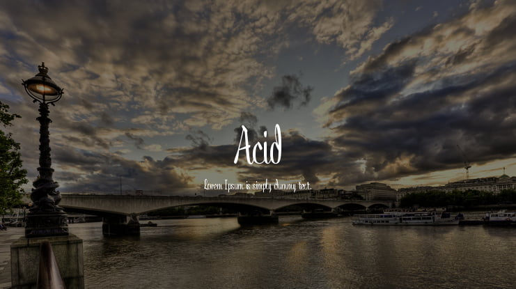 Acid Font