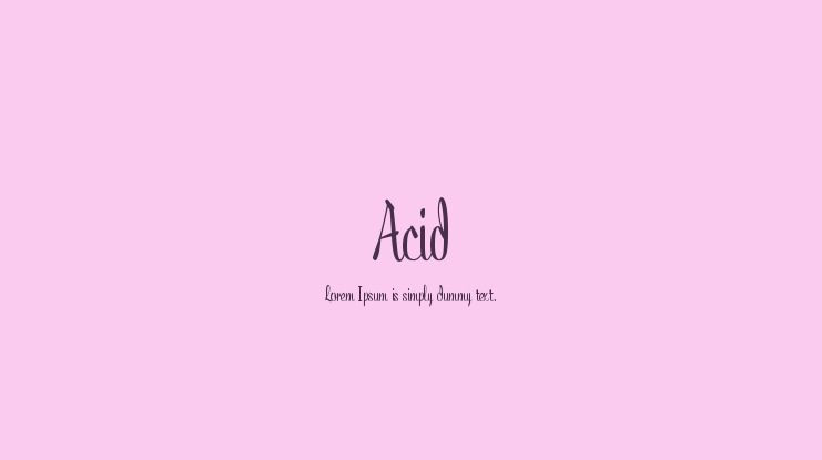 Acid Font