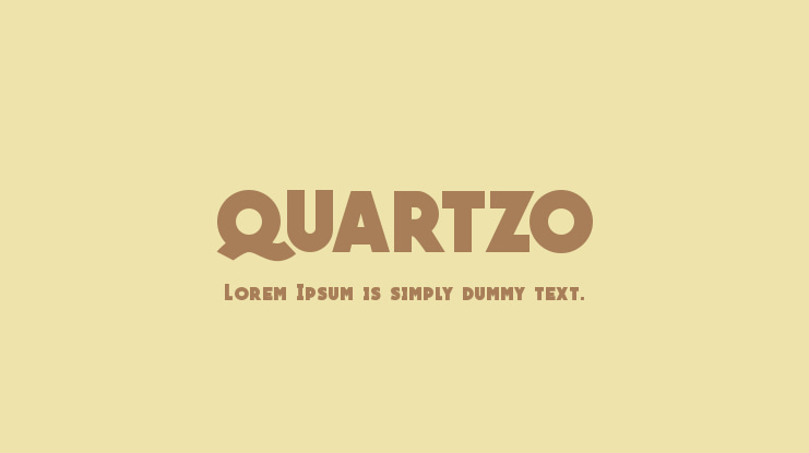 QUARTZO Font Family