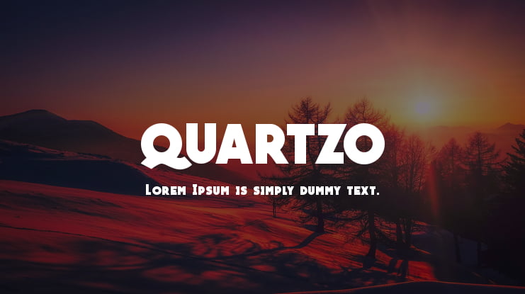 QUARTZO Font Family