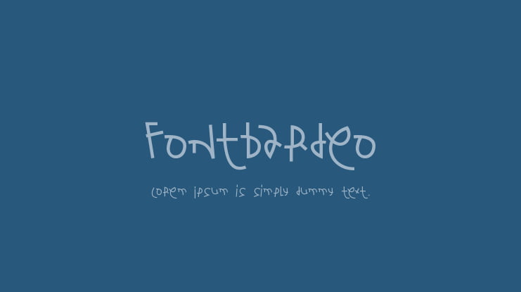 Fontbardeo Font