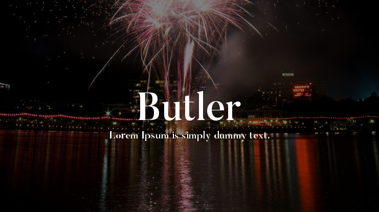 Butler Font Family