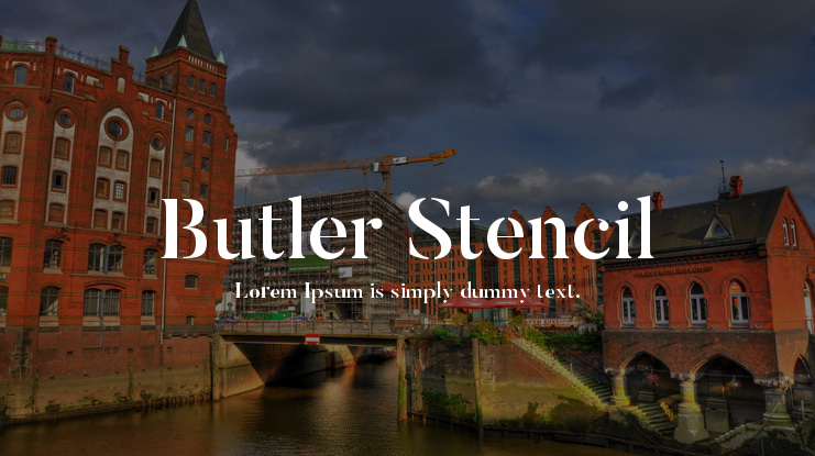 Butler Stencil Font Family