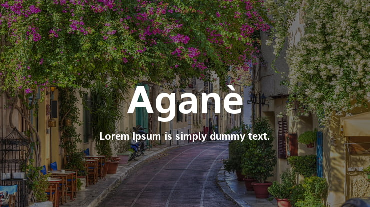 Aganè Font Family