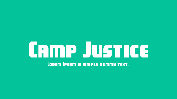 Camp Justice Font Family