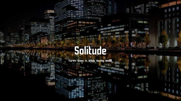 Solitude Font