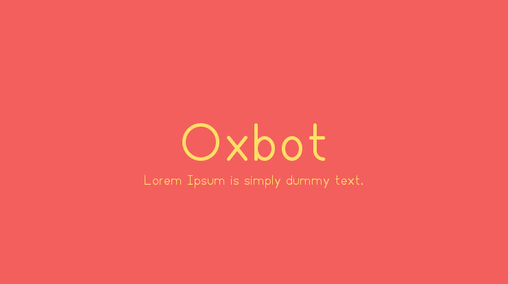 Oxbot Font