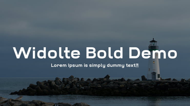 Widolte Bold Demo Font Family