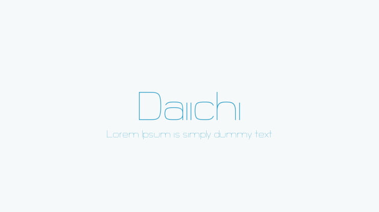 Daiichi Font