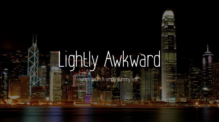 Lightly Awkward Font