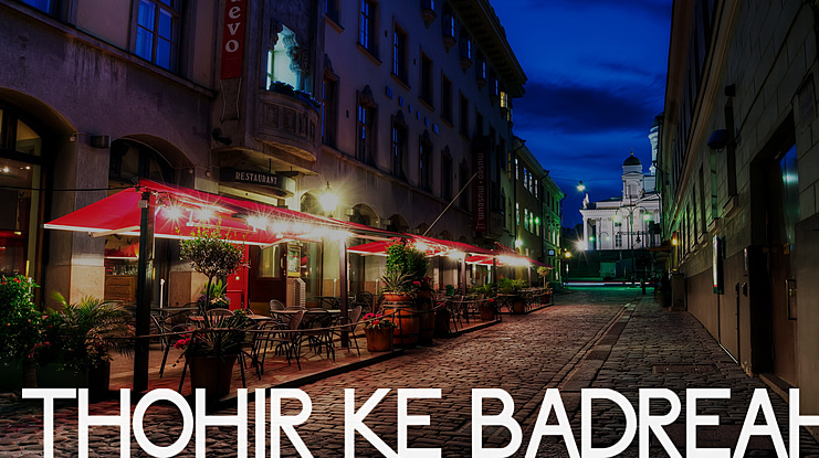 Thohir Ke Badreah Font Family