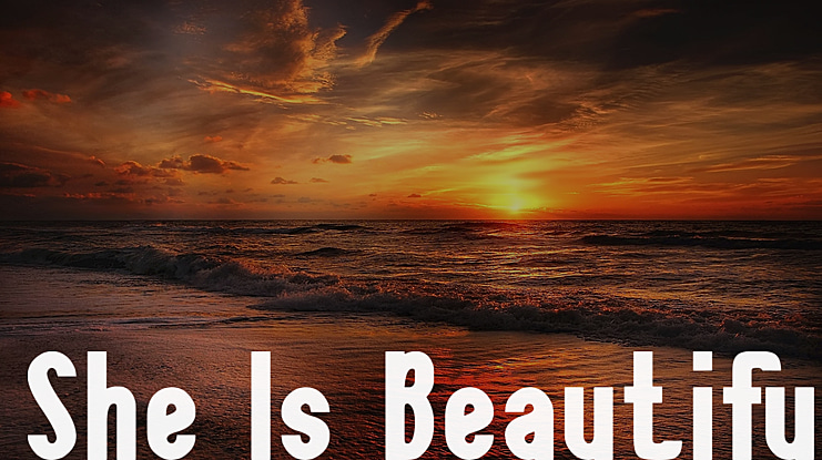 She Is Beautiful Font
