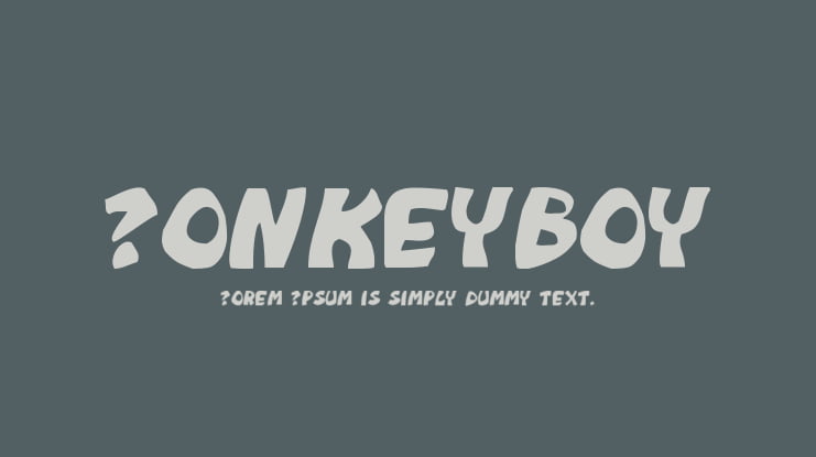 Monkeyboy Font